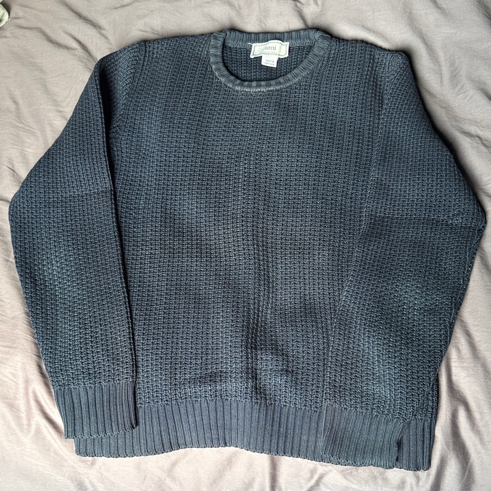 Ami Men's Crewneck Sweater - faded blue